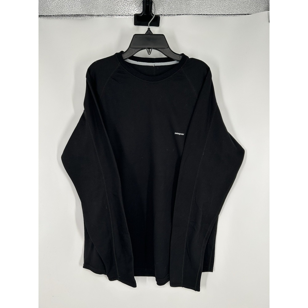 Patagonia Performance Base Layer‎ Baselayer Capilene Long Sleeve Tee Black Large